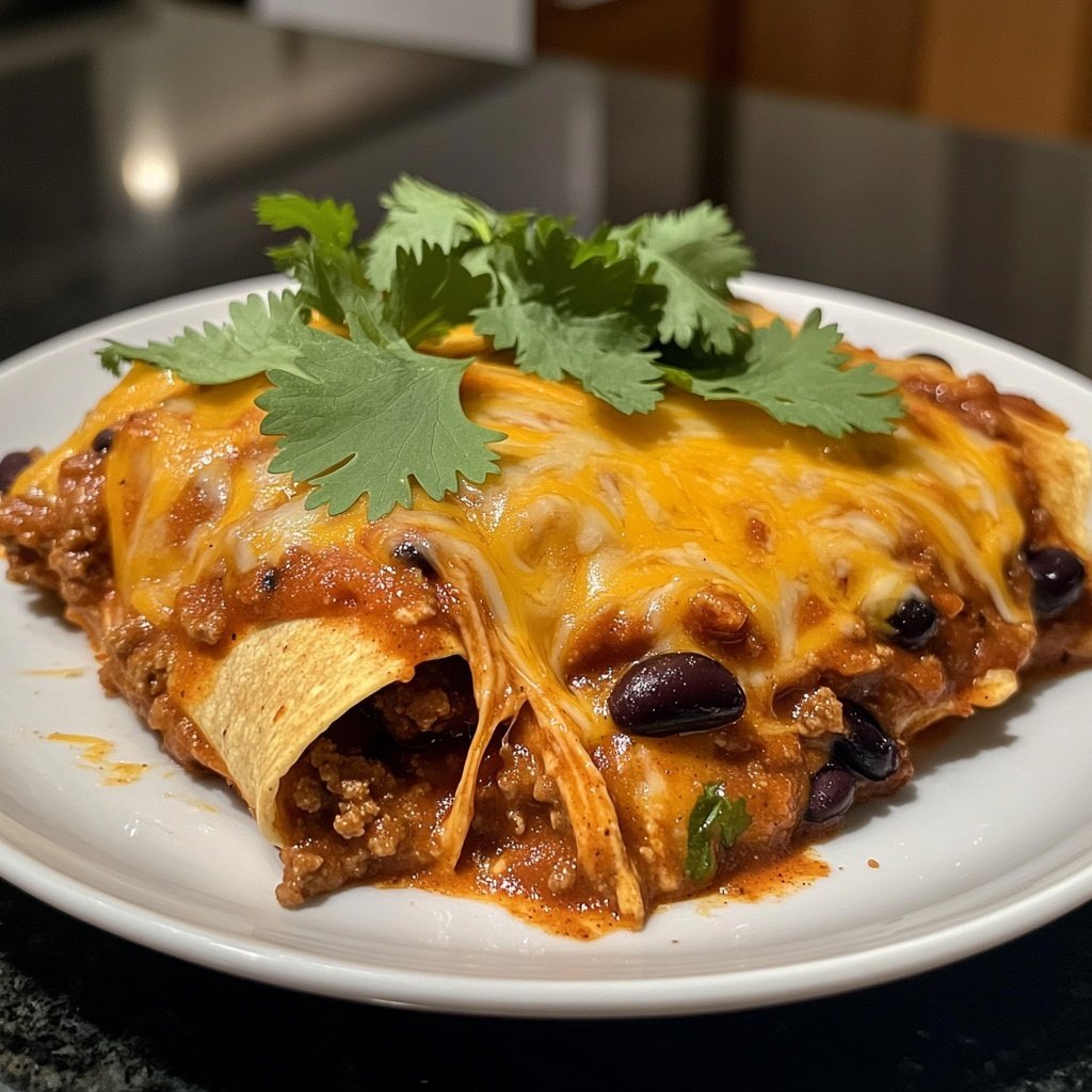 Ground Beef Enchilada Skillet
