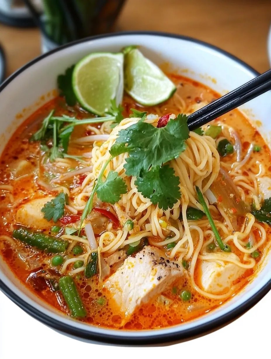 Thai Red Curry Noodle Soup