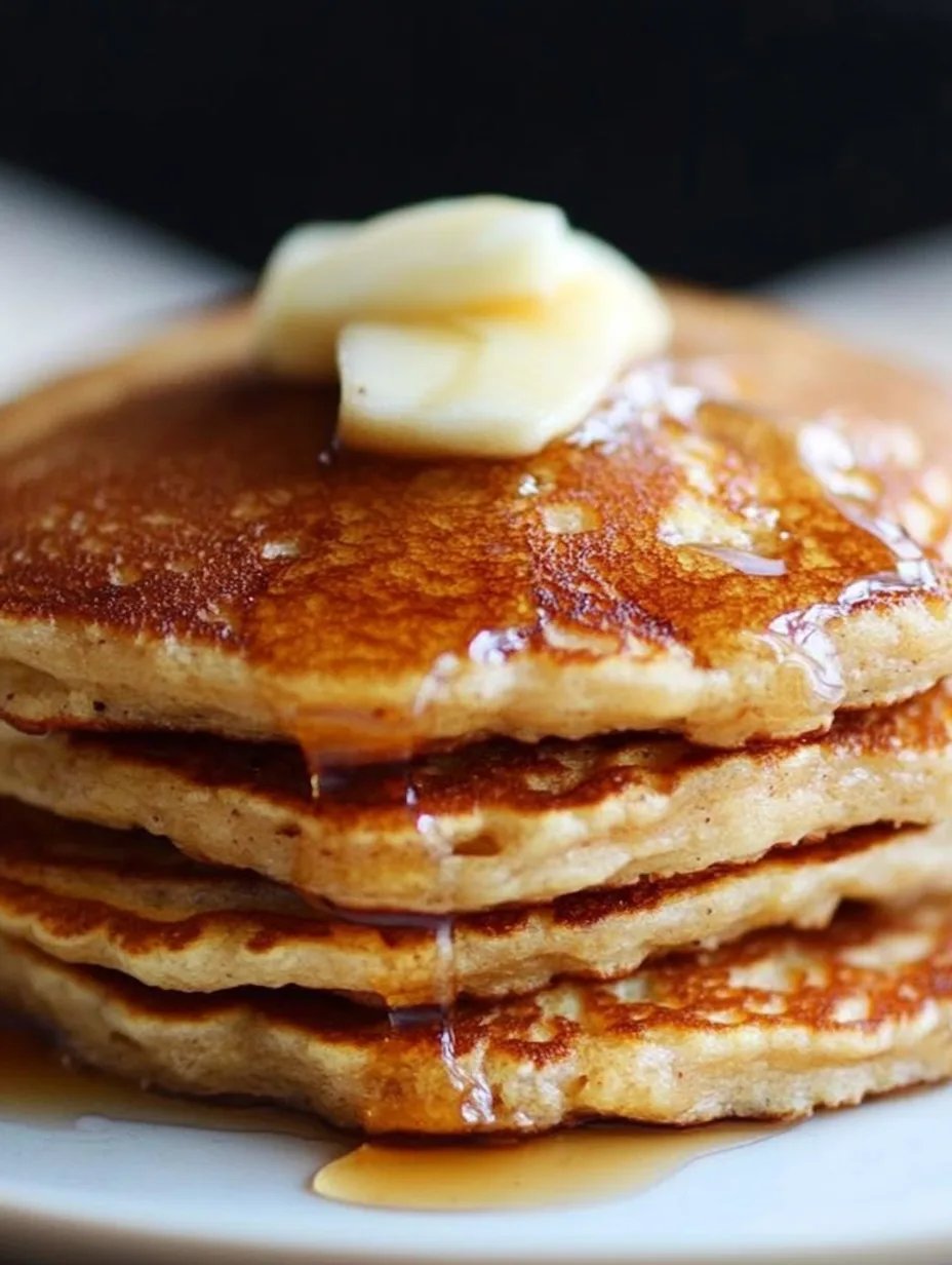 Healthy Oatmeal Apple Pancakes (Flourless & Easy)