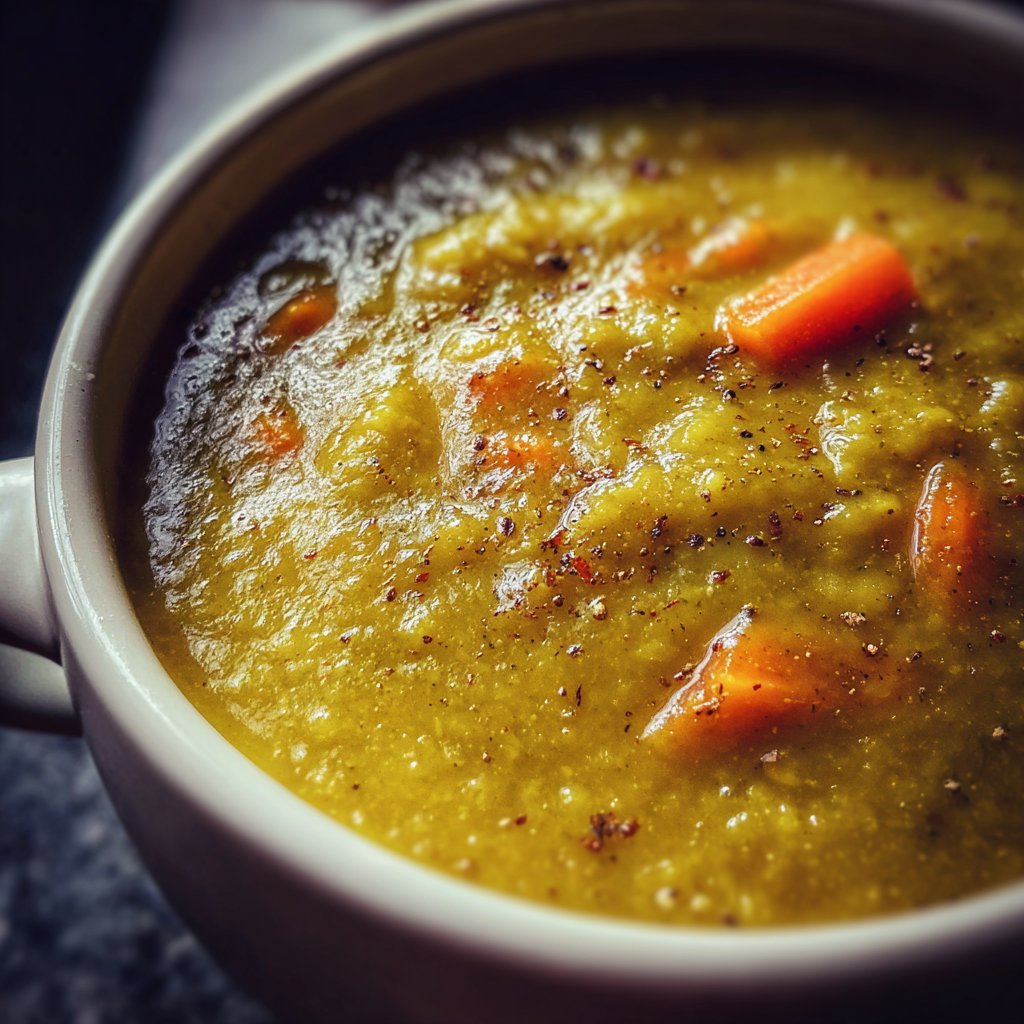 Healthy Crockpot Split Pea Soup