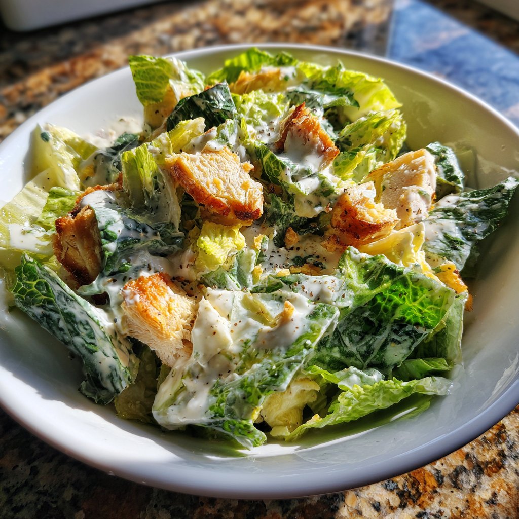 Homemade Chicken Caesar Salad Recipe