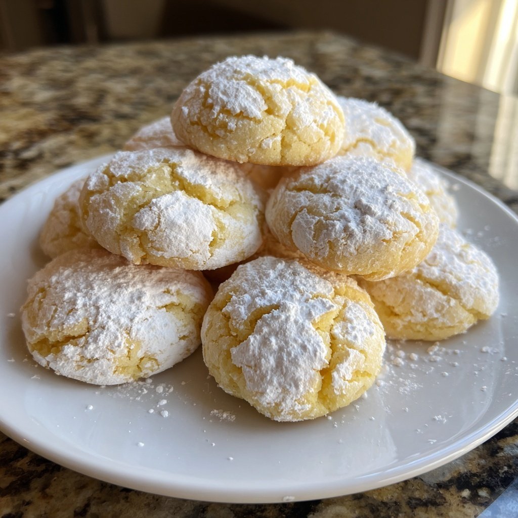 Lemon Crinkle Cookies - Herbs & Flour
