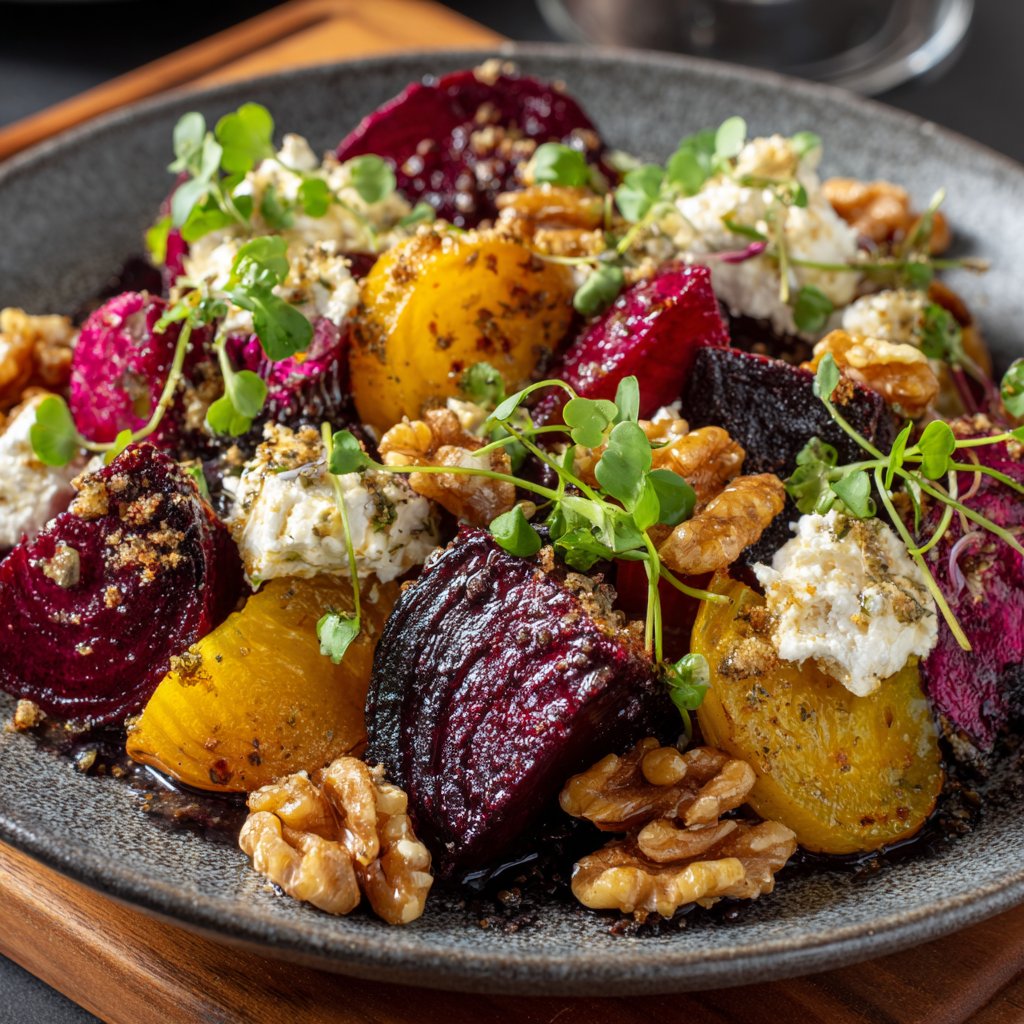 Romantic Beet and Goat Cheese Salad