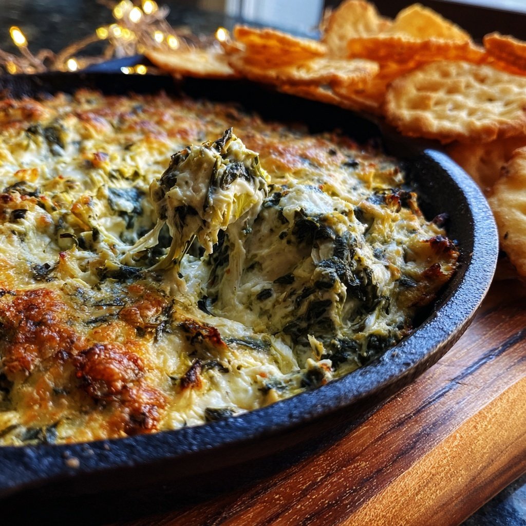 Super Bowl Spinach Artichoke Dip