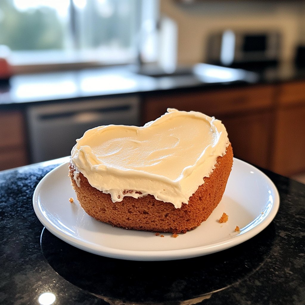 Mini Heart Cake with Cream Cheese Frosting