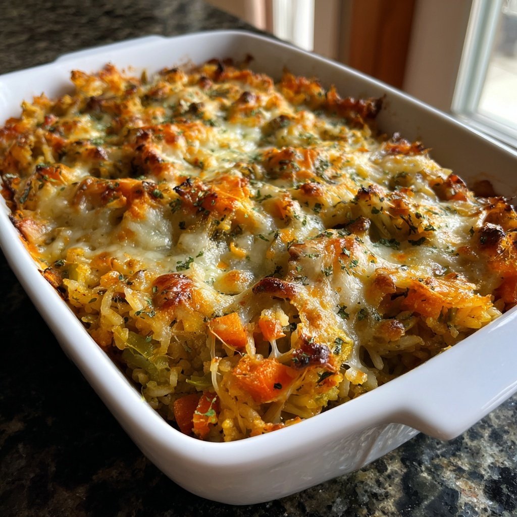 Baked Veggie Rice Casserole
