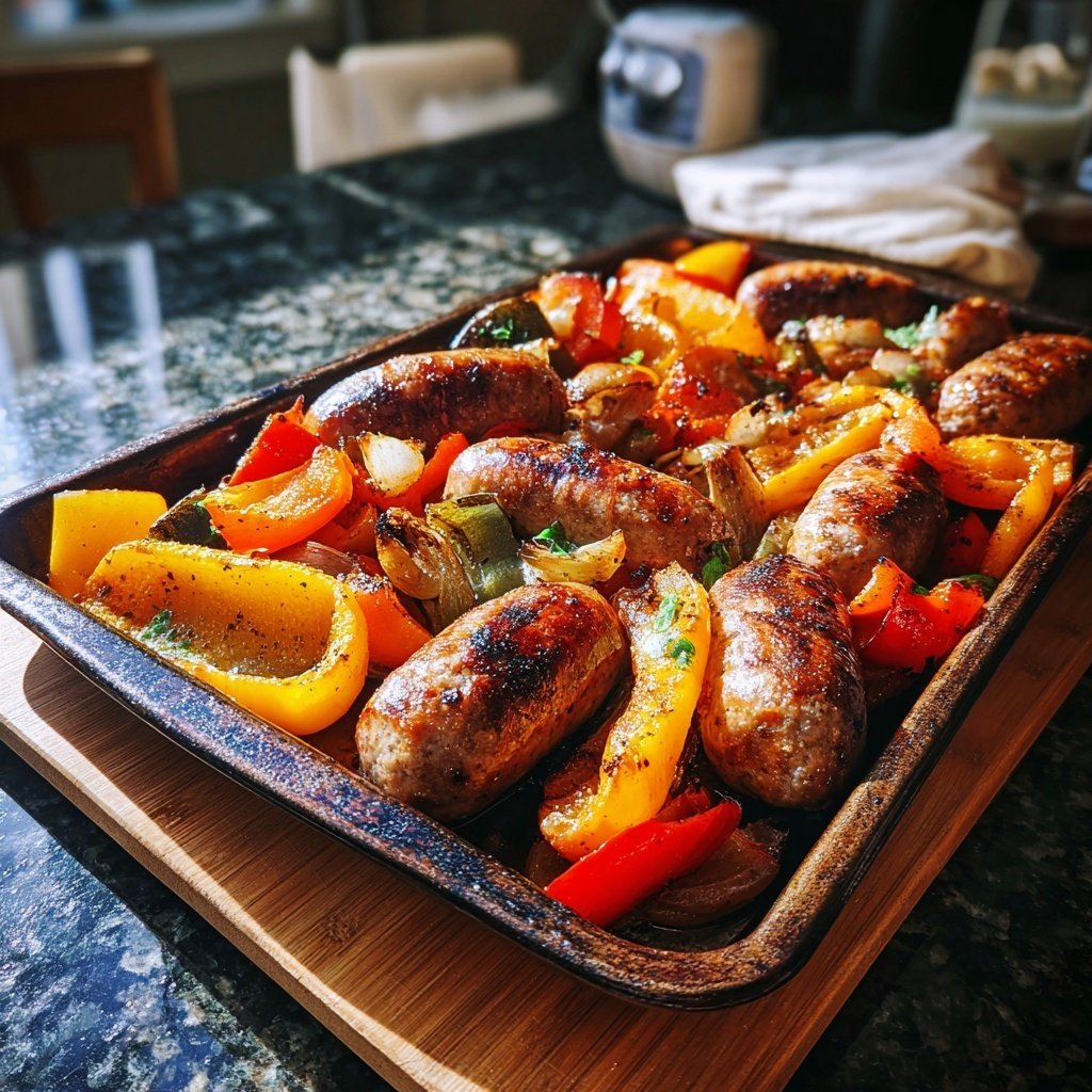 Sheet Pan Sausage And Vegetables