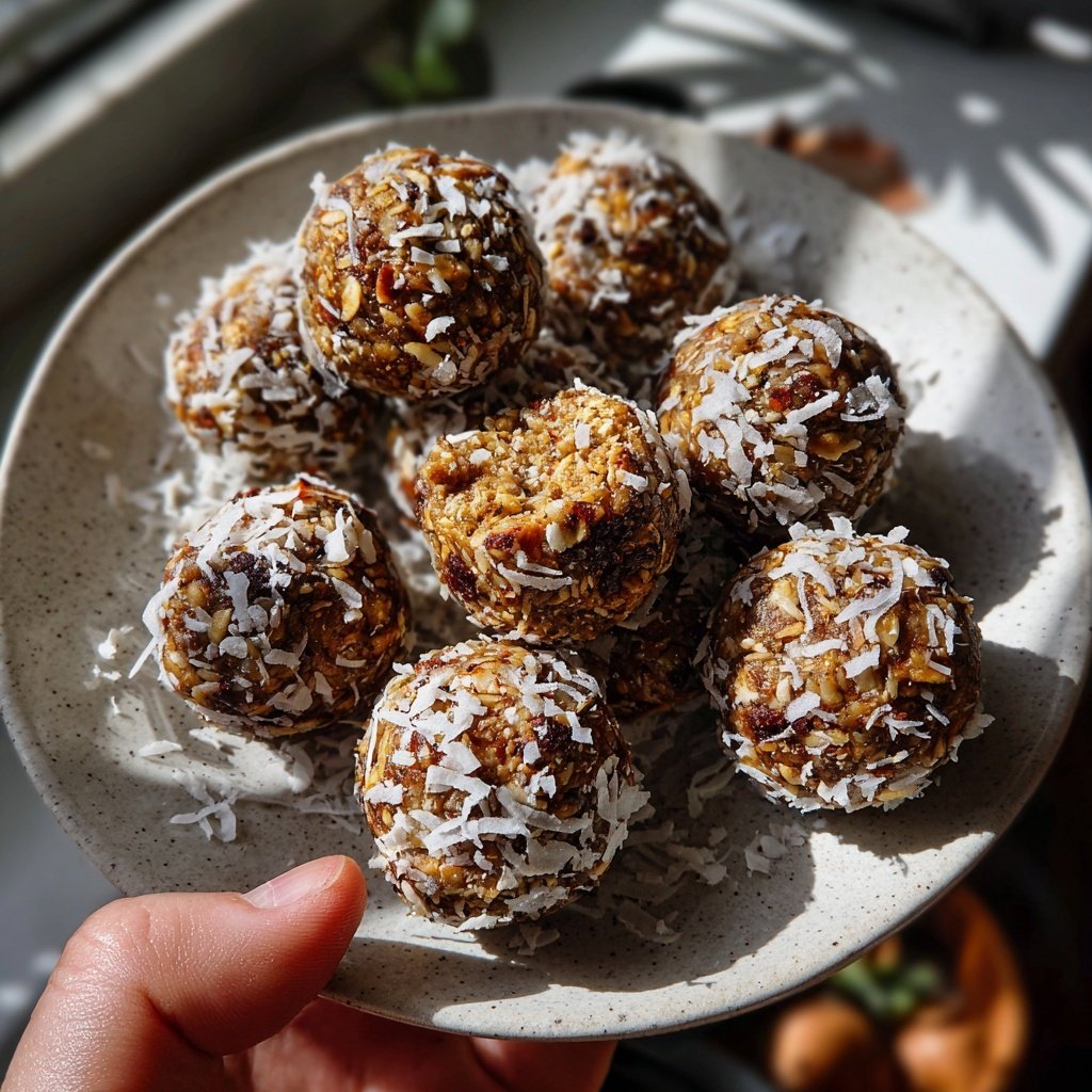 Healthy Snack Energy Balls With Oats