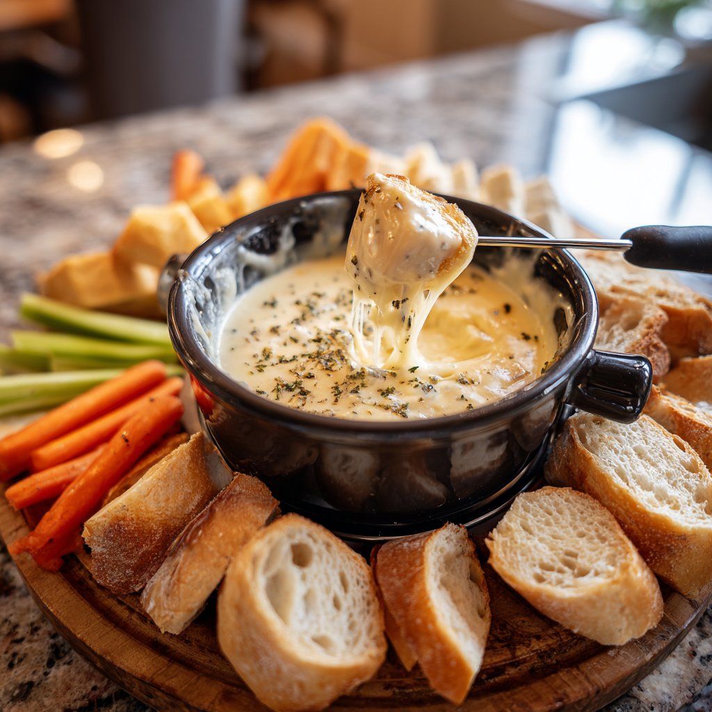 Fondue with Truffle Cheese
