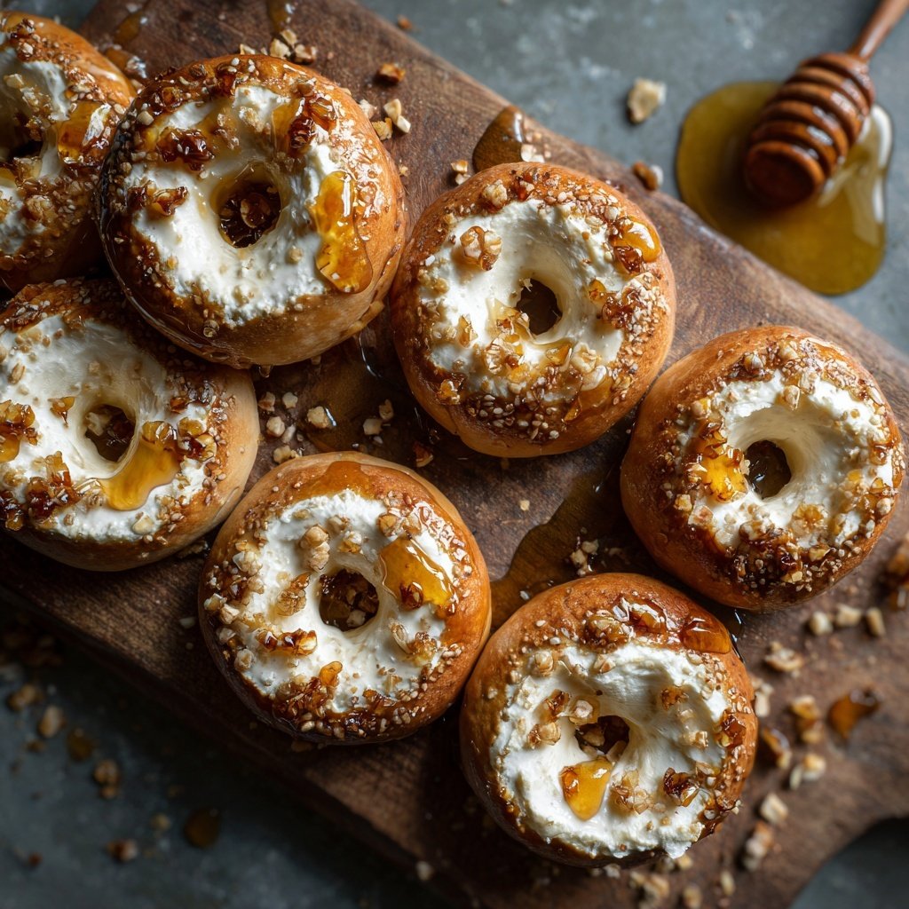 Greek Yogurt Honey Bagels