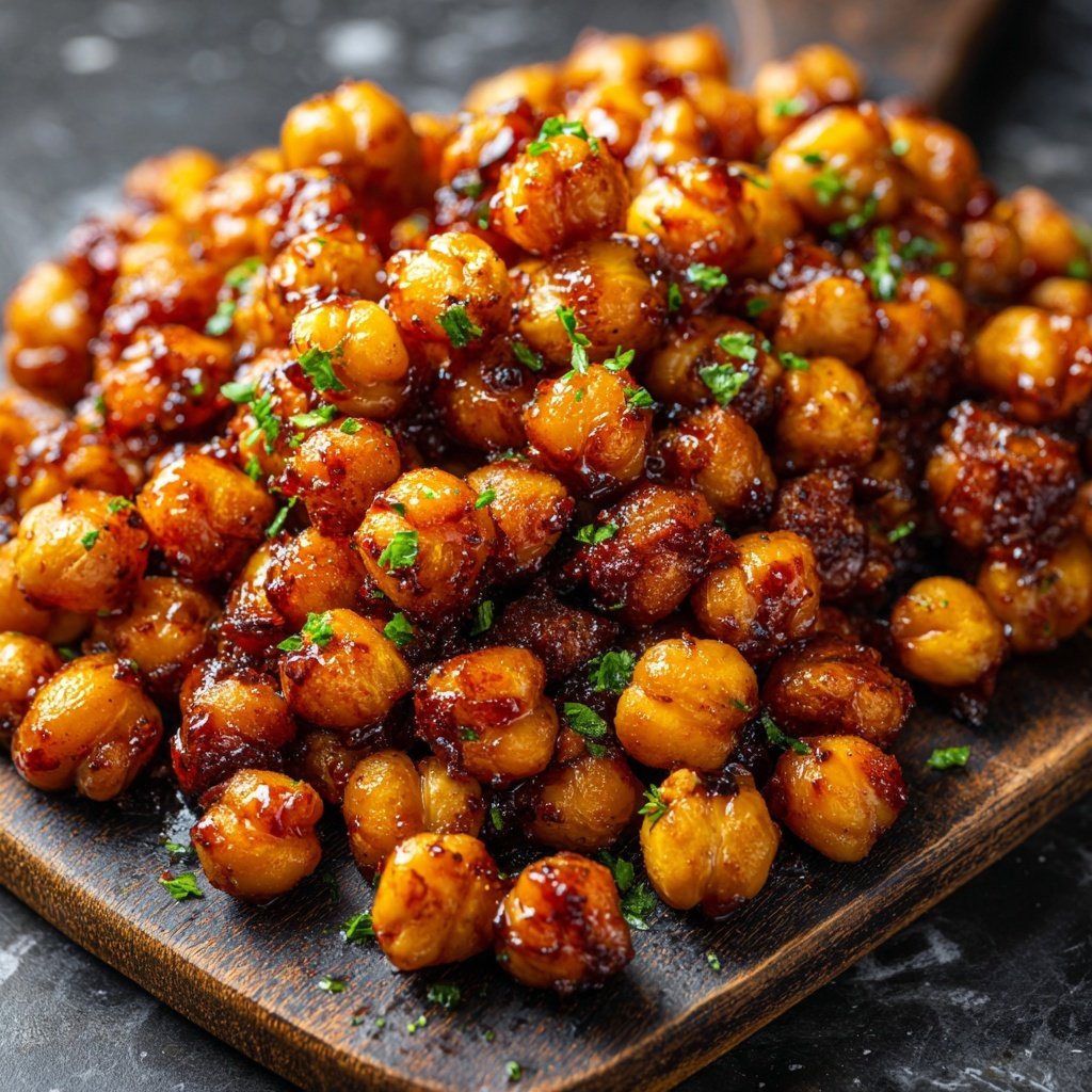 Sweet Chili Roasted Chickpeas