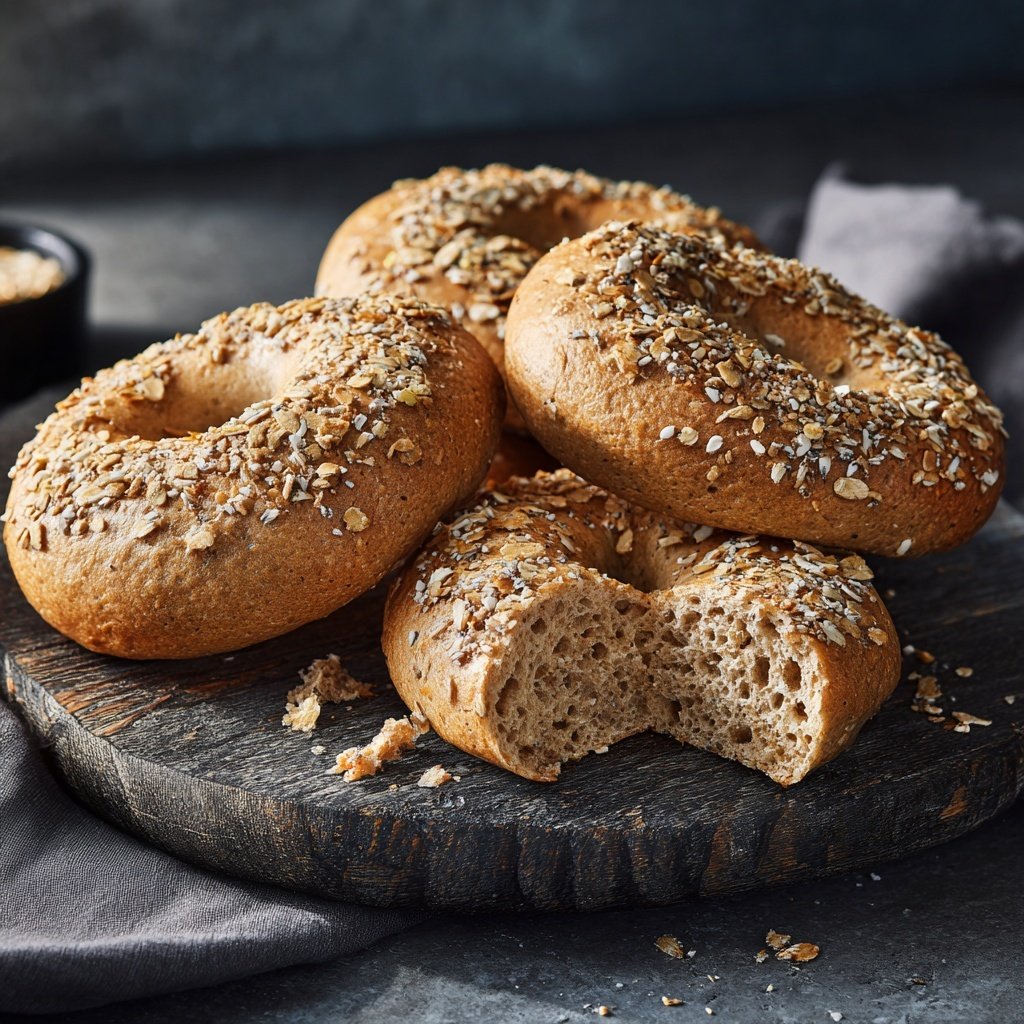 Whole Wheat High Protein Bagels