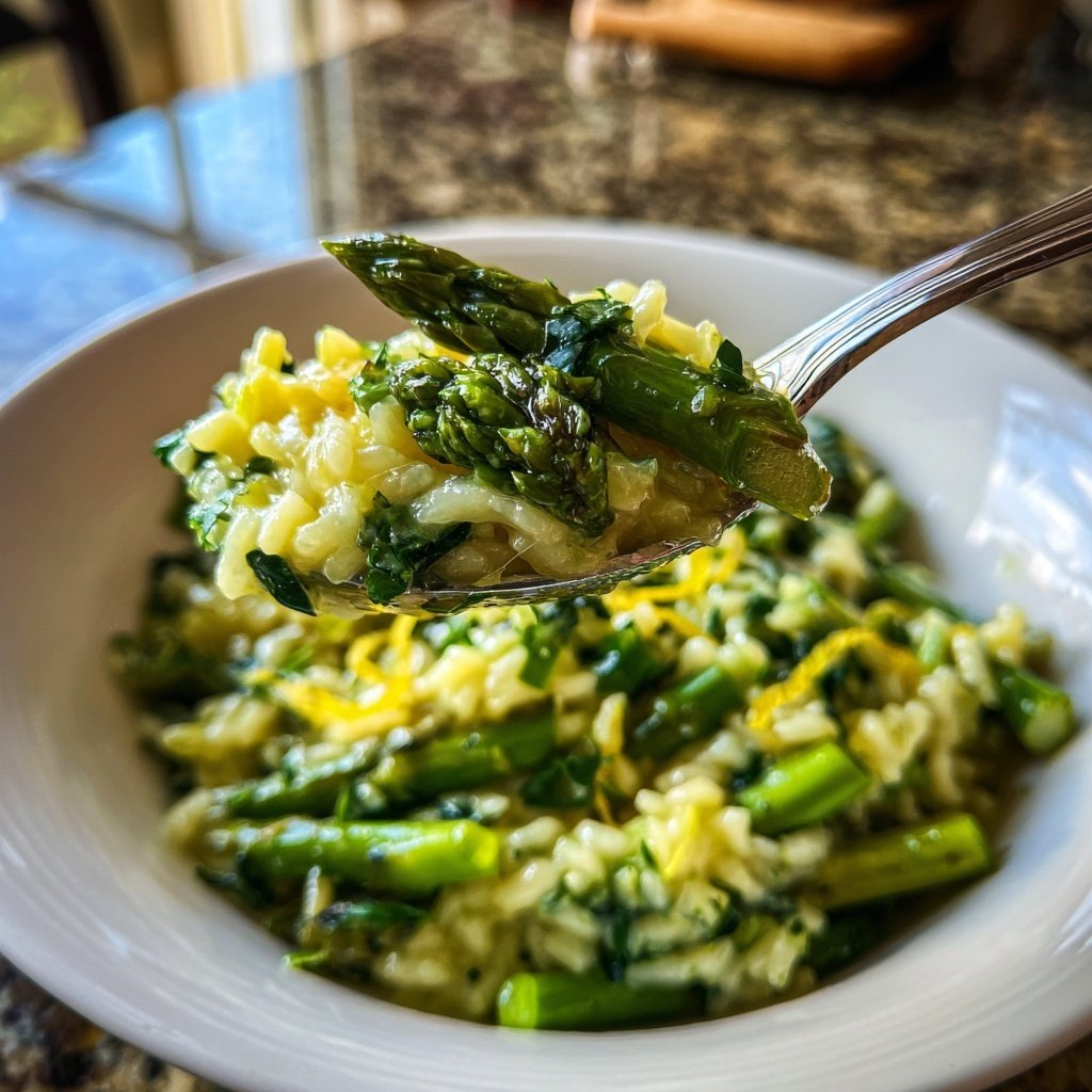 Romantic Asparagus Lemon Risotto