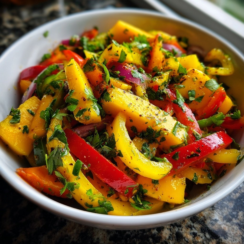 Jamaican Mango Vegetable Salad