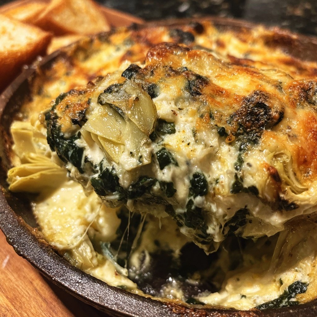 Super Bowl Appetizer Spinach Artichoke Dip