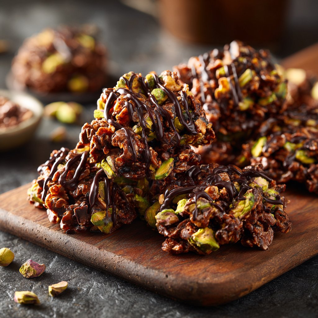 Chocolate Pistachio Snack Clusters