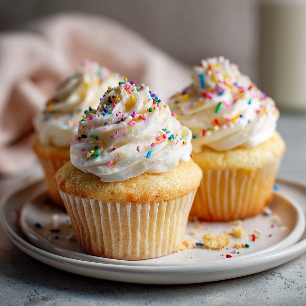 Vanilla Cream Filled Cupcakes