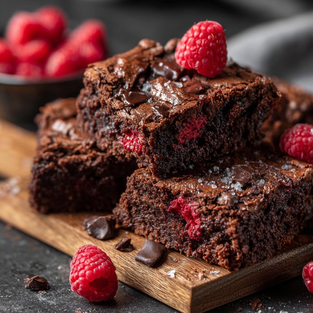 Chocolate Raspberry Brownies