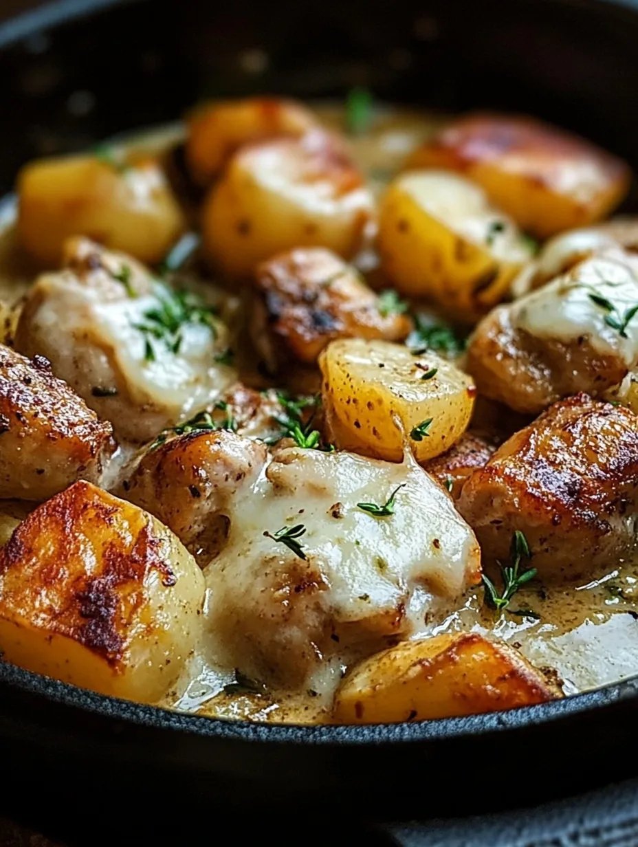 Garlic Parmesan Crockpot Chicken and Potatoes