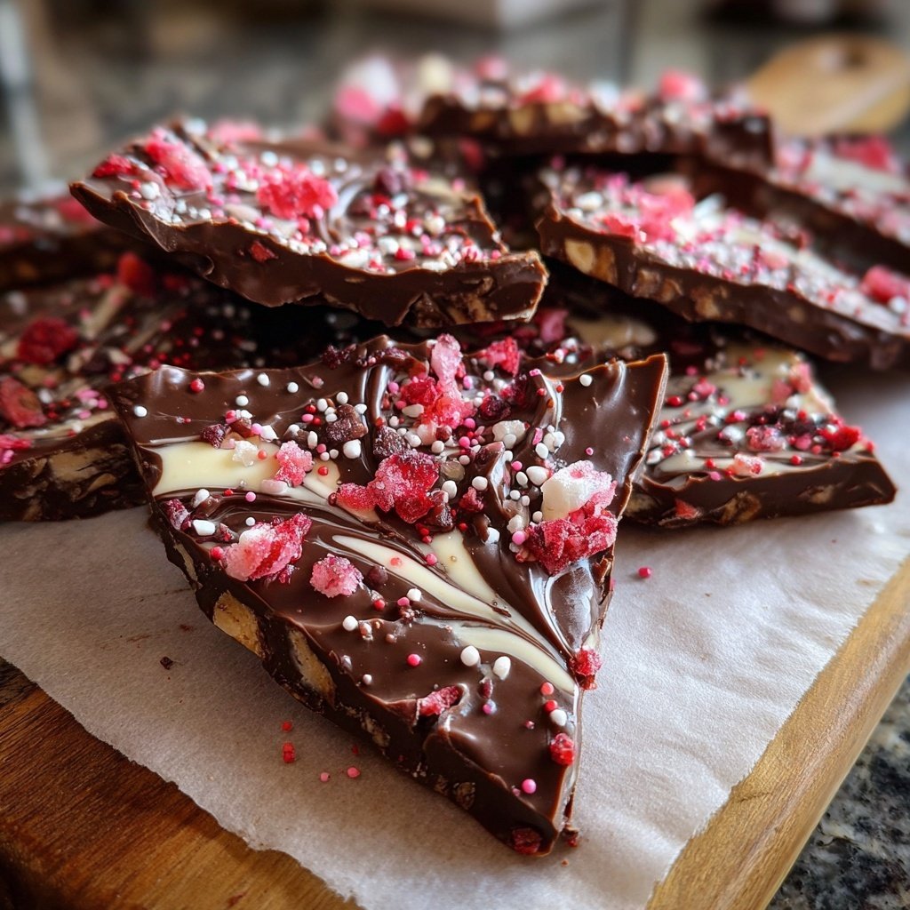 Valentines Treats Chocolate Bark