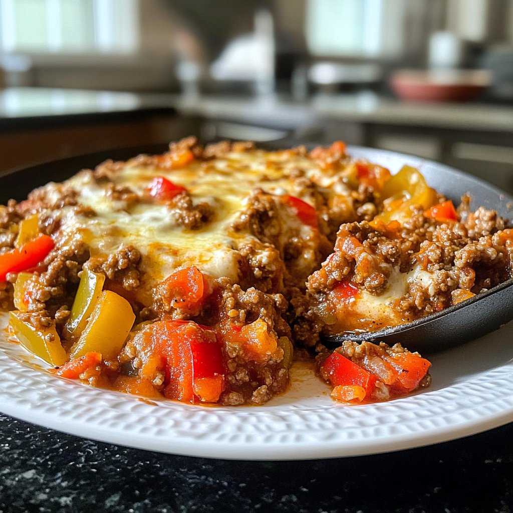 Ground Beef Skillet Italian Style